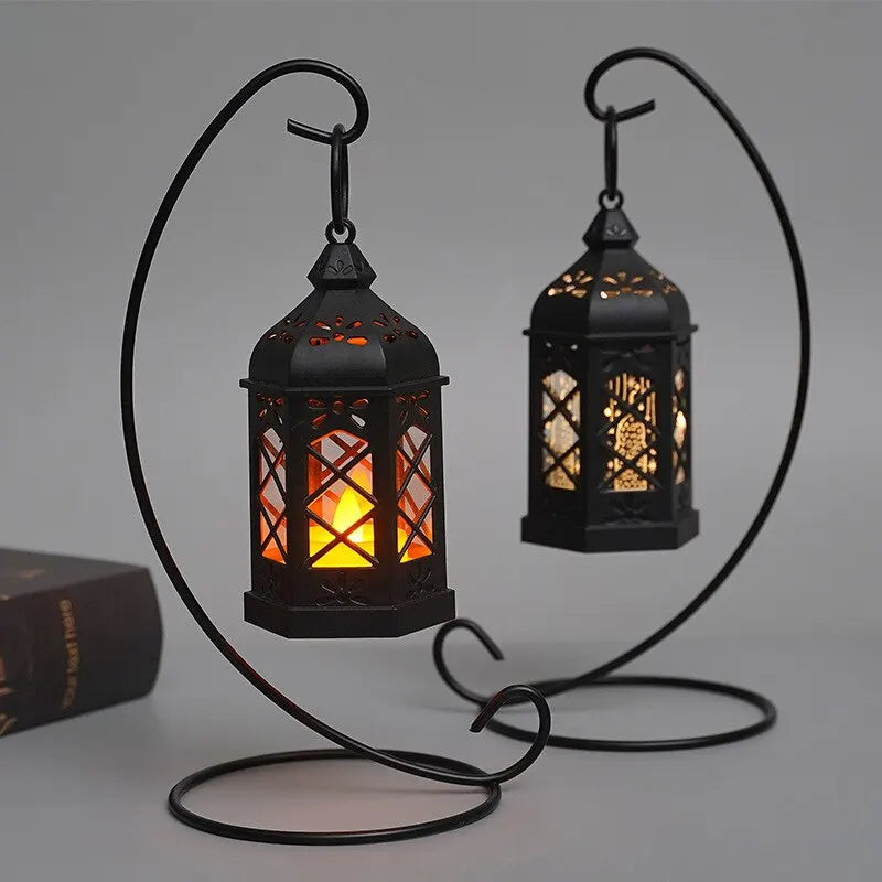 Retro Hexagonal LED Wind Lamp